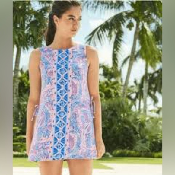 Lilly Pulitzer Donna Romper in Maybe Gato Engineered - Picture 1 of 11